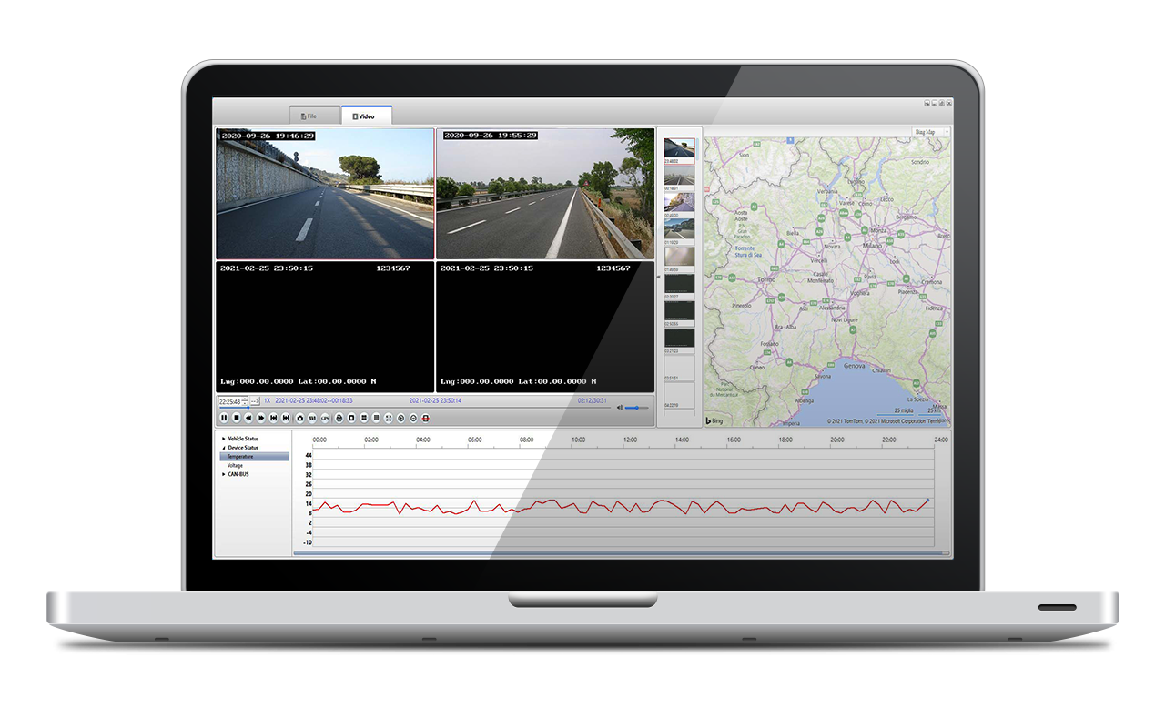 Software video controllo flotte veicoli